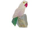 Фигурка попугай микро из аметиста. Вес 40-60 гр.