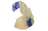 Фигурка тукан микро из аметиста. Вес 40-60 гр.