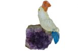 Фигурка тукан микро из горнрго хрусталя. Вес 40-60 гр.