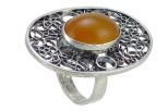 Серьги из серебра с сердоликом овал 13х18 мм 56762