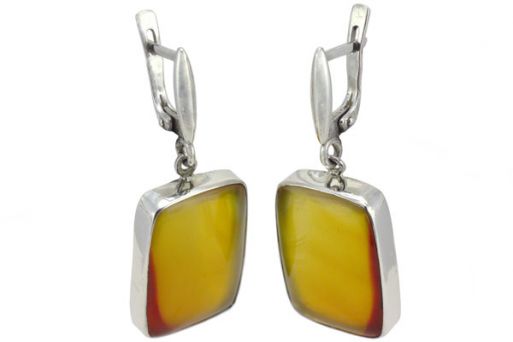 Серьги из серебра 925 пробы с сердоликом.