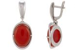 Серьги сердолик 9,7 гр