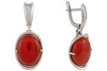 Серьги сердолик 9,7 гр