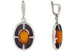 Серьги сердолик. Вес 15,0 гр.