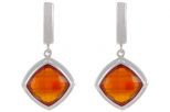 Серьги сердолик. Вес 10,0 гр.