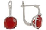 Серьги сердолик. Вес 4,3 гр.