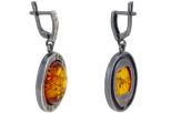 Серьги янтарь. Классический. Вес 9,9 гр.