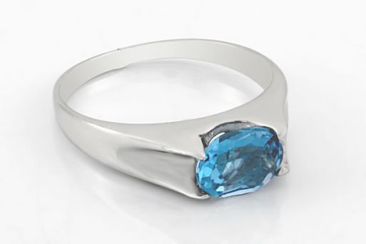 Серебряное кольцо с топазом 59543 купить в магазине Самоцветы мира