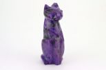 Чароит Кошка. Вес 70 гр.
