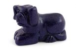 Фигурка из авантюрина фиолетового собака 20х35х50 мм 60985