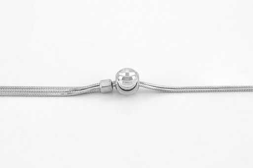 Серебряную цепочку снейк 61069 купить в магазине Самоцветы мира