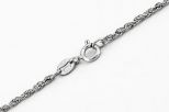 Цепь из серебра кордовая 49 см 61105