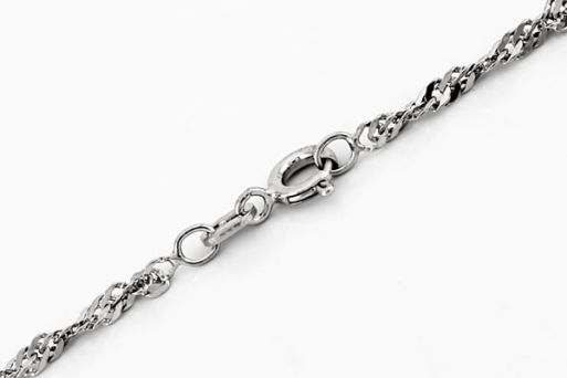 Серебряную цепочку сингапур 61106 купить в магазине Самоцветы мира