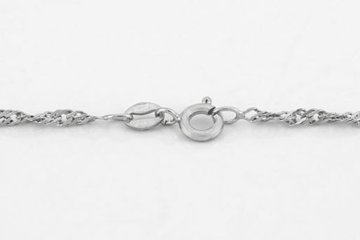 Серебряную цепочку кордовая 61112 купить в магазине Самоцветы мира