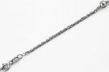 Цепь из серебра кордовая с шариками 49 см 61122