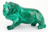 Фигурка из малахита лев 25х45х85 мм 61428