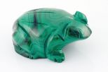 Фигурка из малахита лягушка 25х35х60 мм 61440