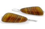 Серьги из серебра с ониксом