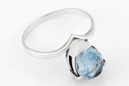 Серебряное кольцо с топазом 65402 купить в магазине Самоцветы мира