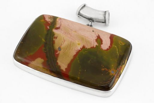 Серебряный кулон с яшмой 65757 купить в магазине Самоцветы мира